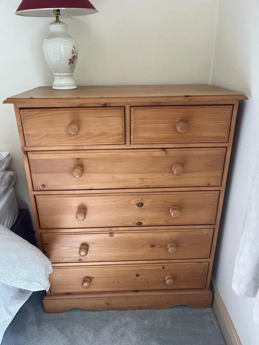 Chest of Drawers and 2 X Lockers - Image 1