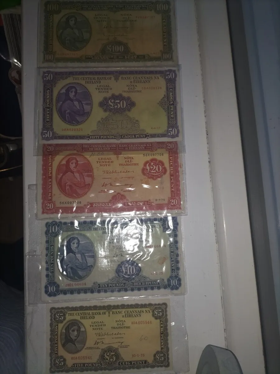 FULL SET OF SERIES IRISH A NOTES FOR SALE
