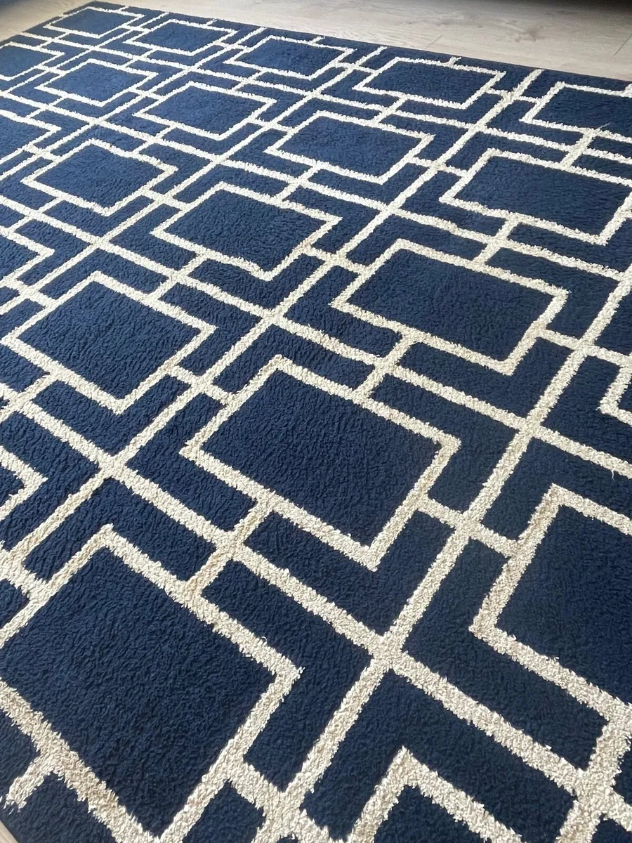 245x160 cm Navy Rug - Image 3