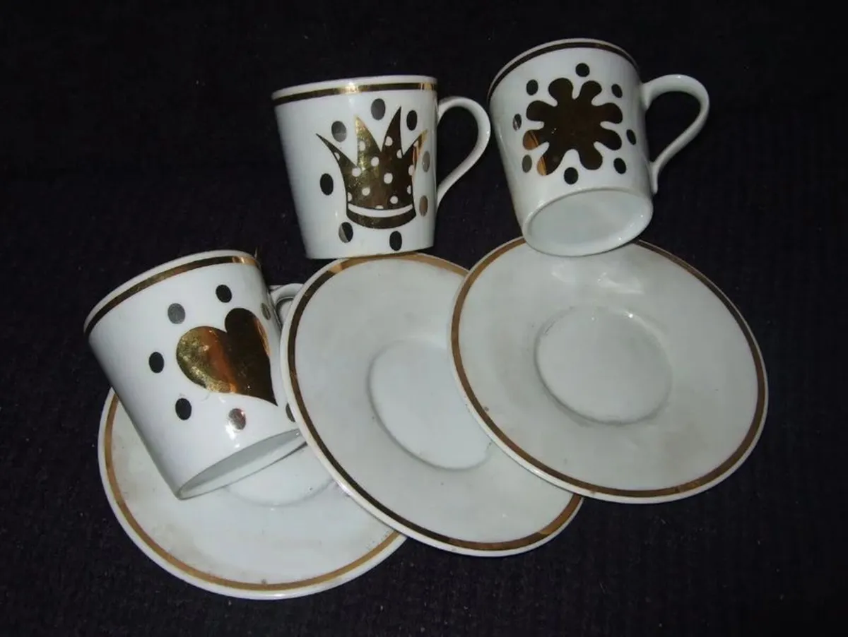 Vintage Harrods/Mid-Century Porcelain Espresso Set - Image 4