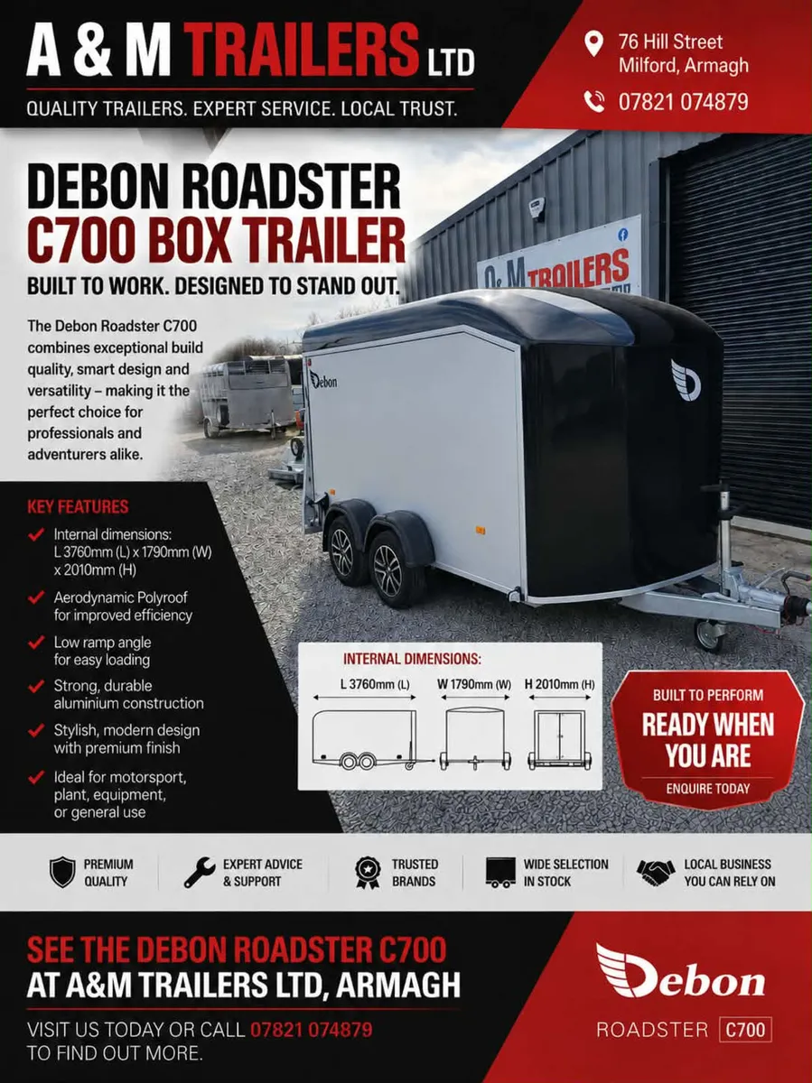 Debon  C700   C500 box trailers - Image 1