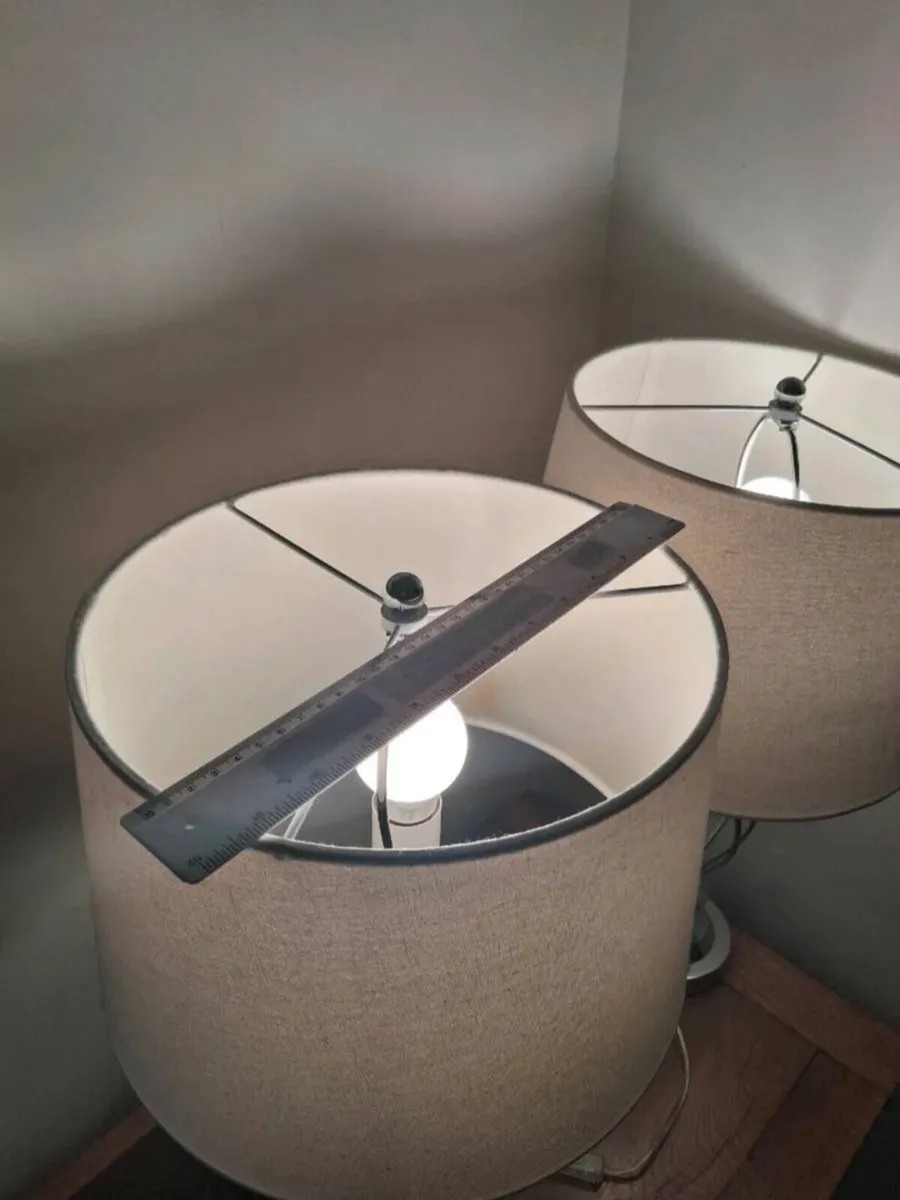 Table Lamps Large 2 Set stainless steel & led bulb - Image 4