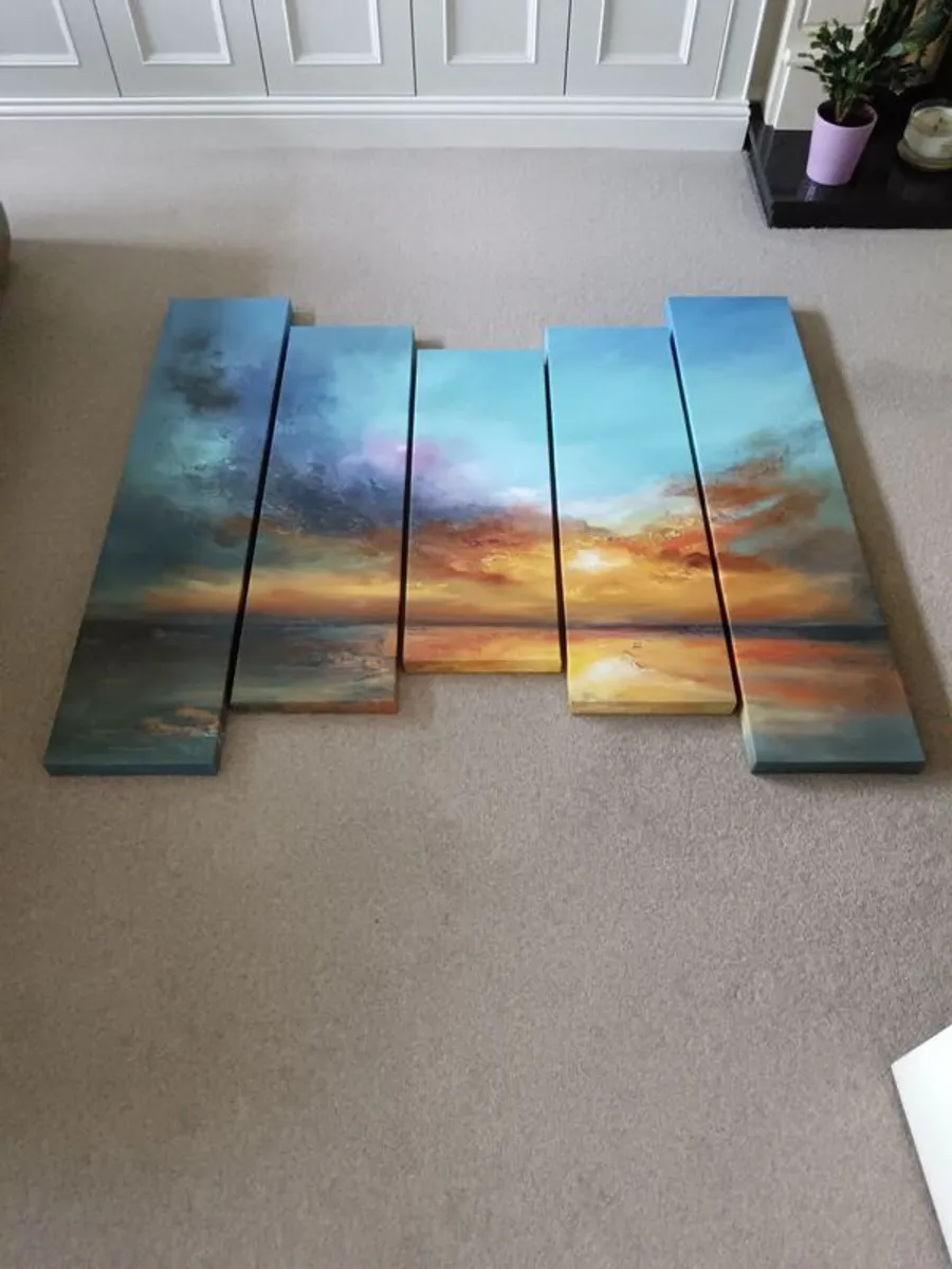 5 Piece Sunset picture - Image 1