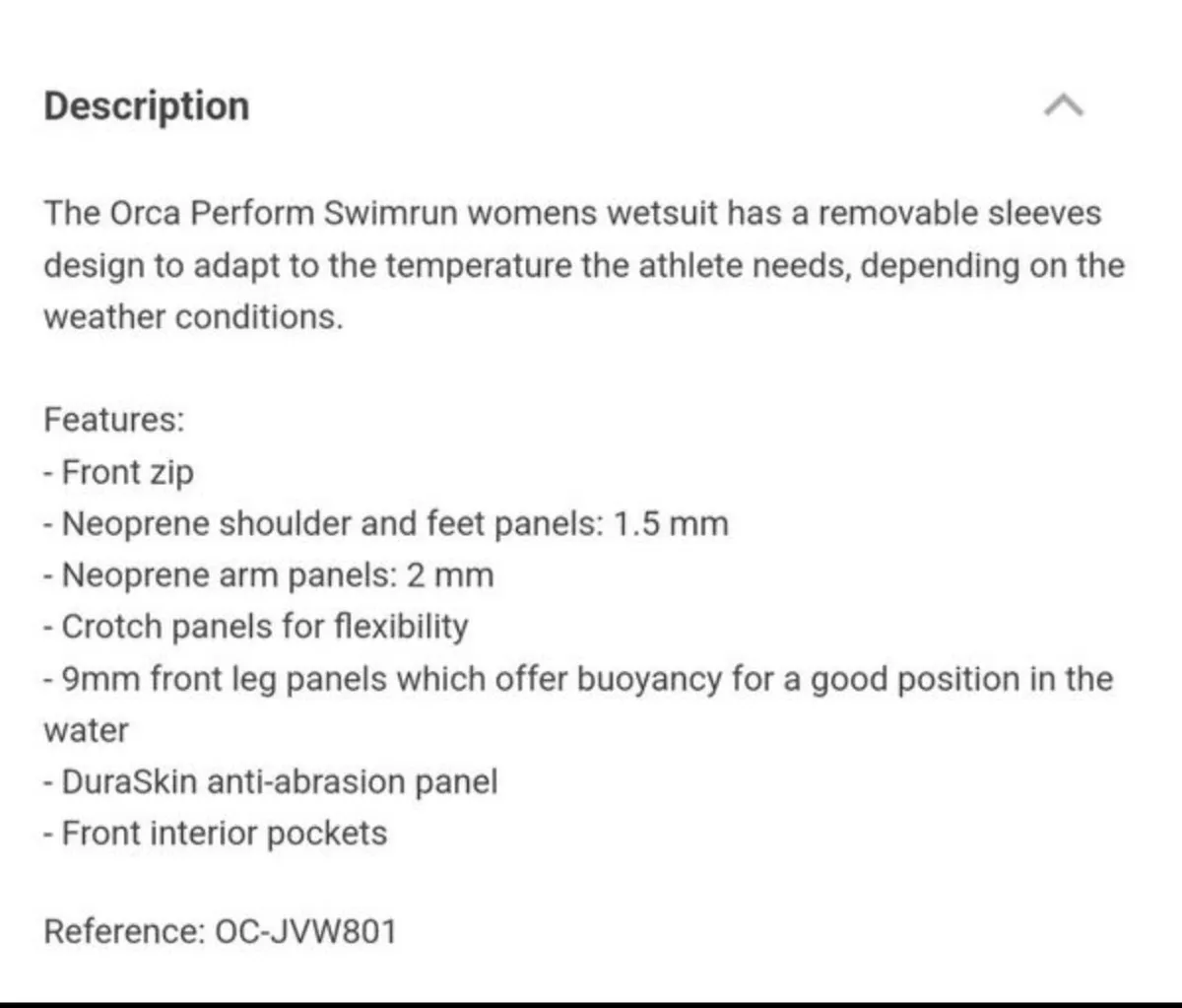 ORCA PRO womens wetsuit - Image 2
