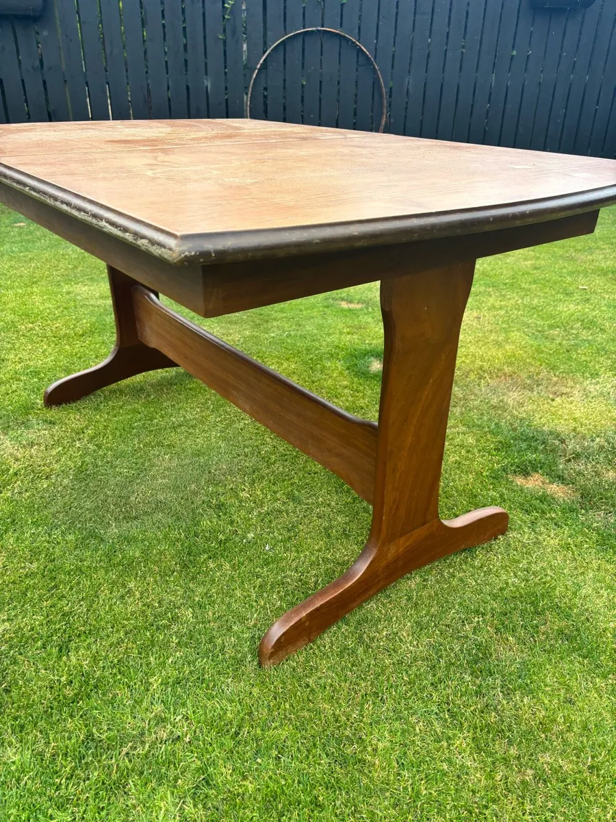 Mid century teak dining table - Image 3