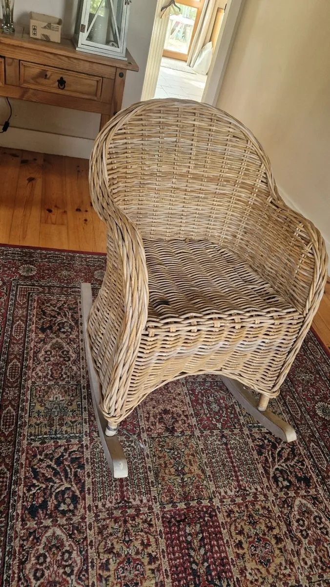 Wicker Rocking Chair - Image 1