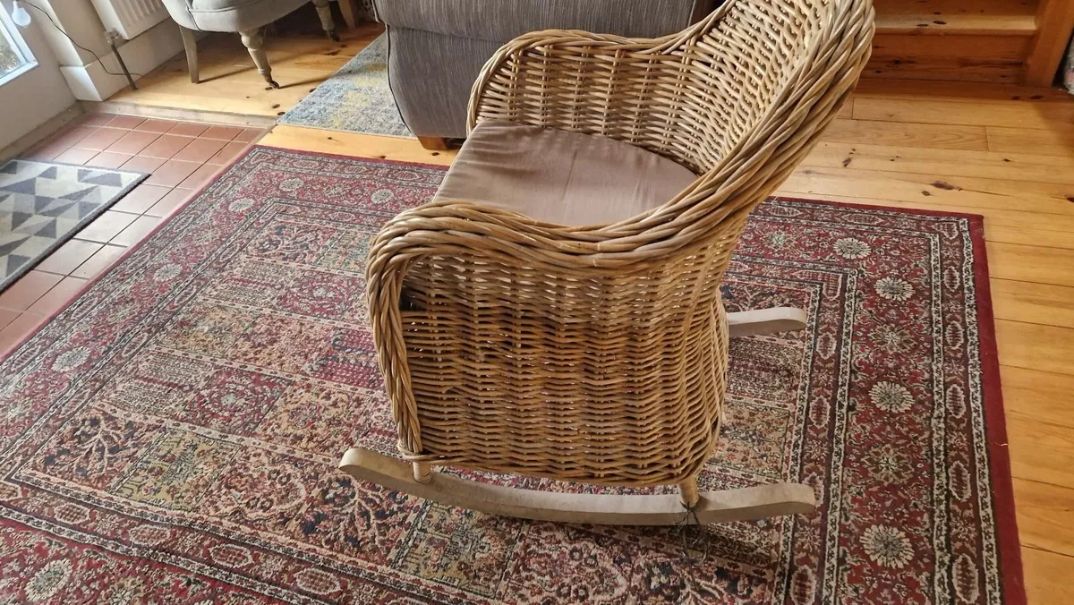 Wicker Rocking Chair - Image 3
