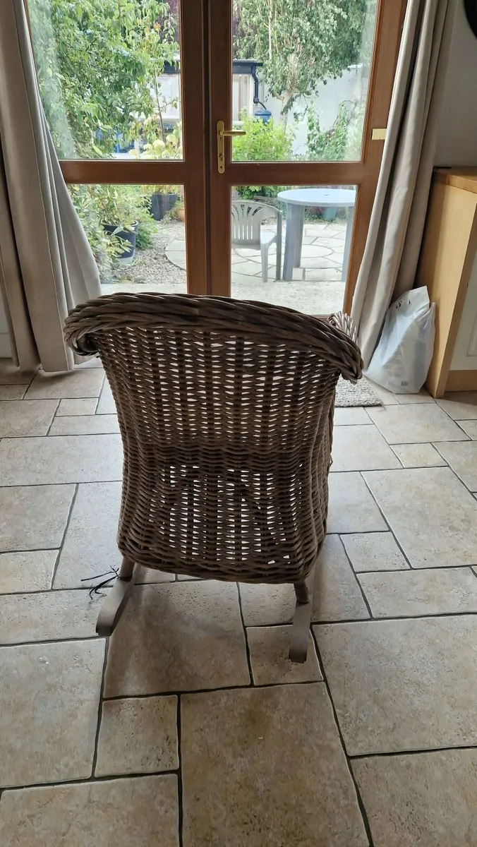 Wicker Rocking Chair - Image 4