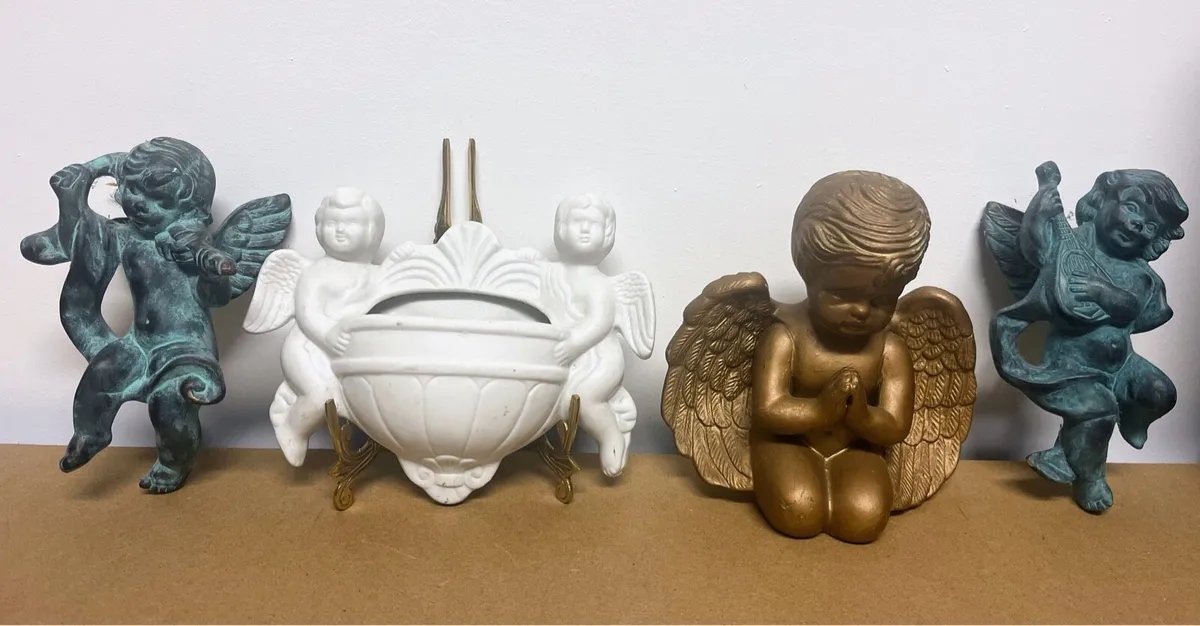 Vintage  cherub figurines - Image 1