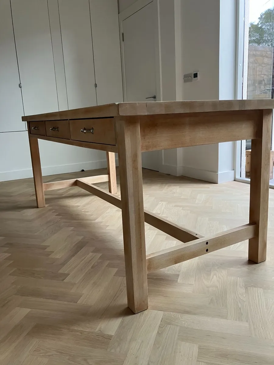 Dining Table Solid Natural OAK - Image 2
