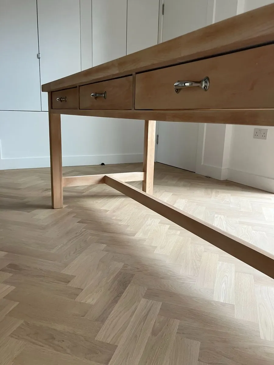 Dining Table Solid Natural OAK - Image 4