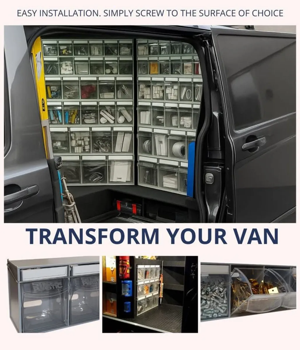 Van Storage Kits Storage Boxes Tilting Bins - Image 1