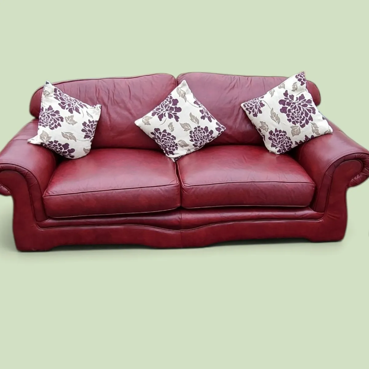 Superb leather suite - Image 1