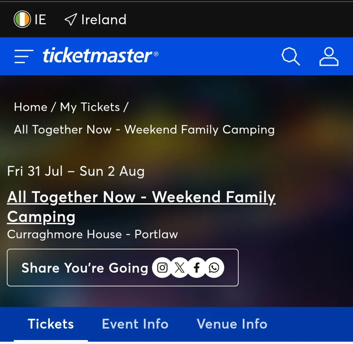 All Together Now Family Camping & Campervan ticket - Image 2