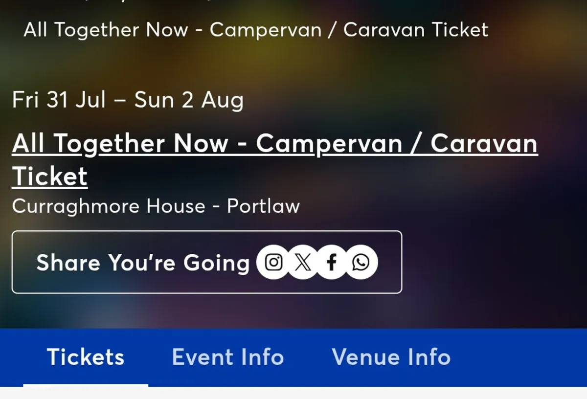 All Together Now Family Camping & Campervan ticket - Image 3