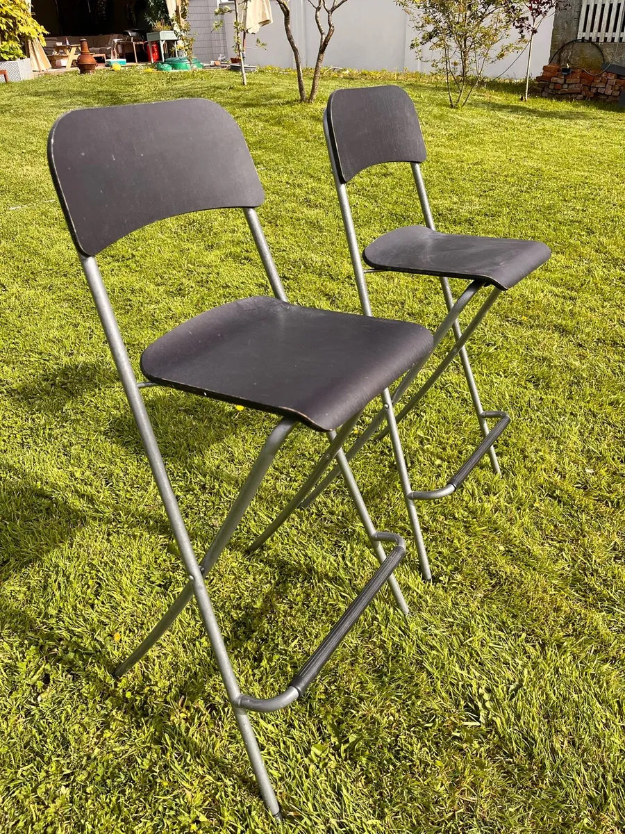 2x Ikea Franklin Bar Stools - Image 2