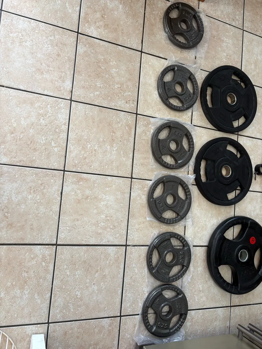 CHEAPEST FULL GYM OLYMPIC WEIGHTS + PLATES SET!! - Image 3