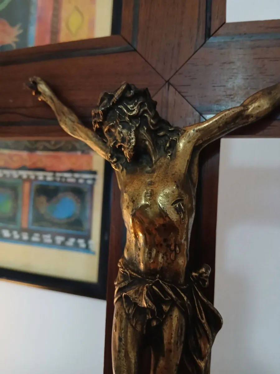 Vintage Crucifiction Scene at Golgotha,Calvary - Image 1
