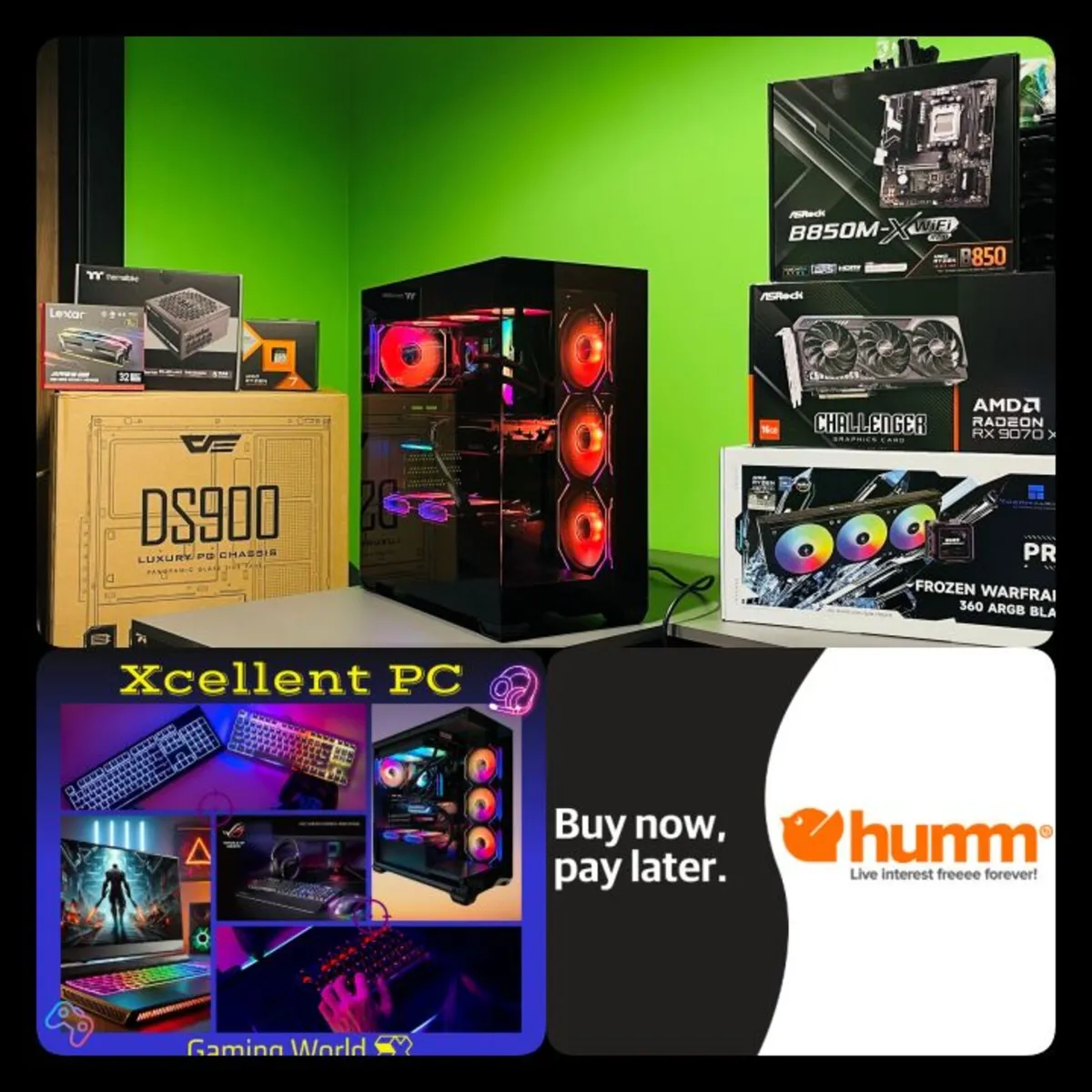 AMD Ryzen Gaming PC 7 7800X3D, RX 9070 XT 16GB - Image 1
