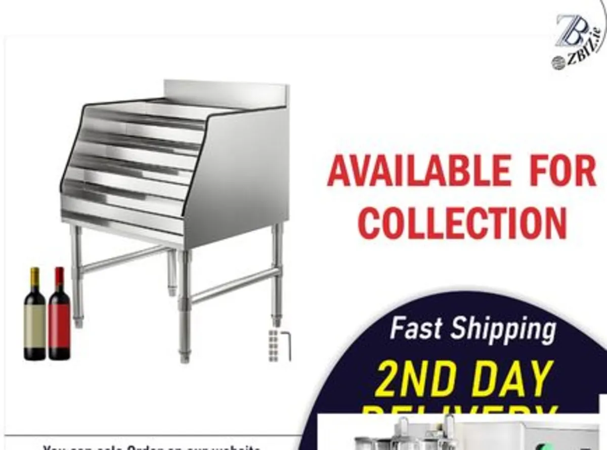 24-Inch 5-Tier Stainless Steel Wine Rack - Image 1