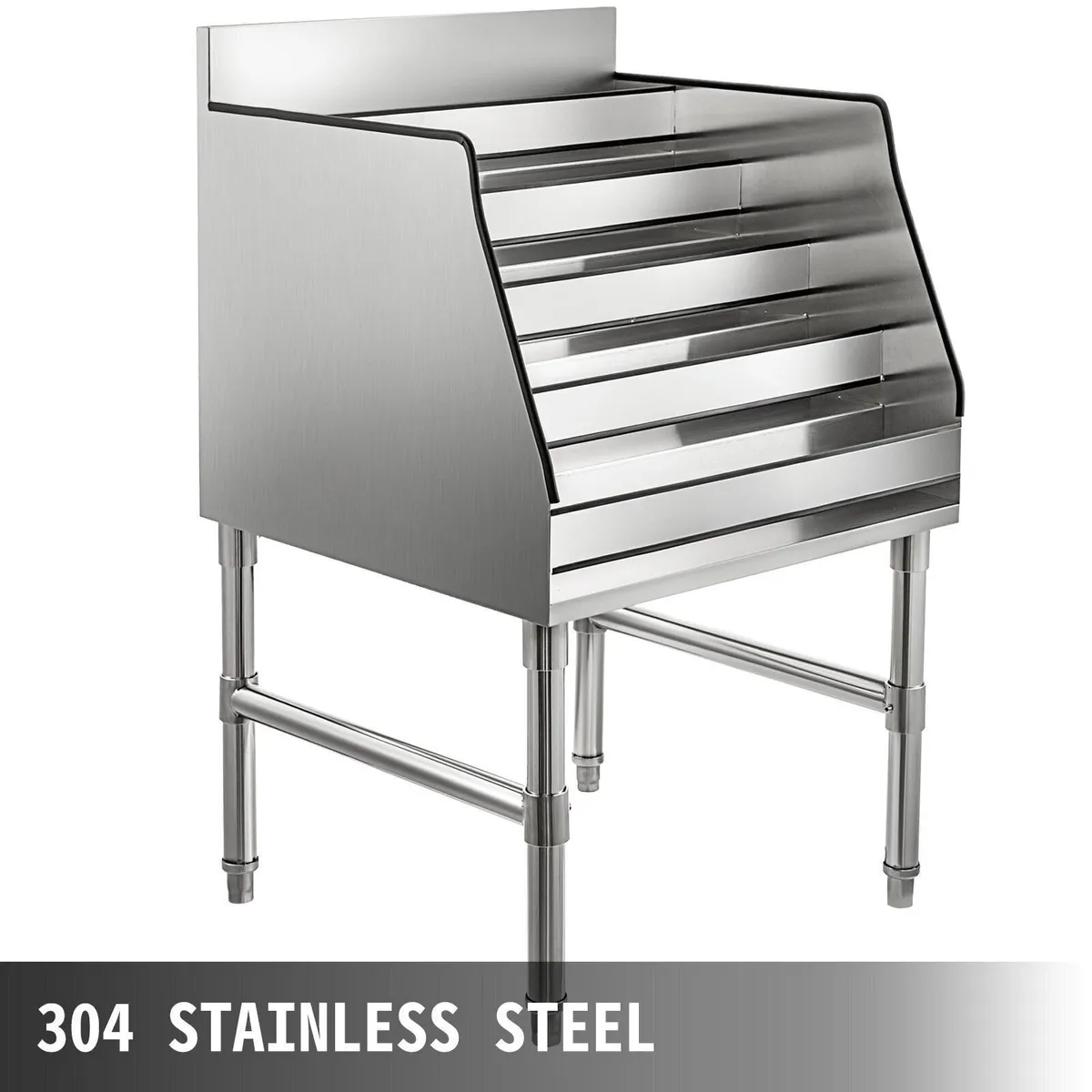 24-Inch 5-Tier Stainless Steel Wine Rack - Image 4