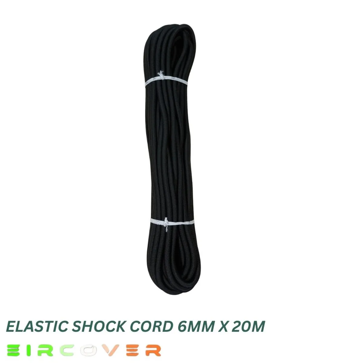 Elastic bungee shock cord 8mm / 20m - Black - Image 2