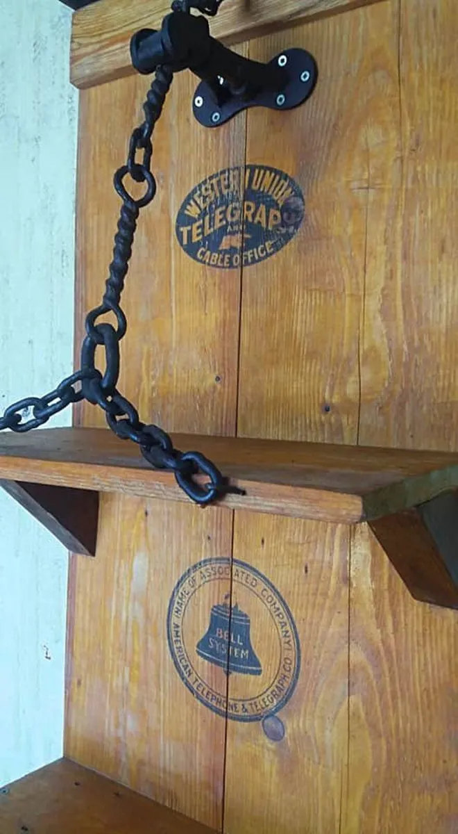 NEW Rustic floating flat shelf display / storage - Image 2