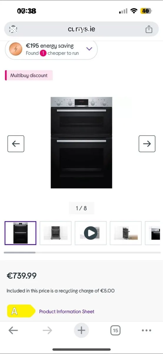NEW Bosch Double Oven - Image 1