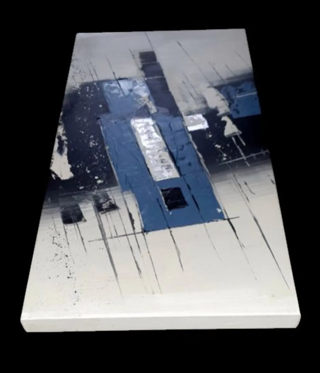 Ex-Harrods Modern Abstract Canvas Painting - Image 2