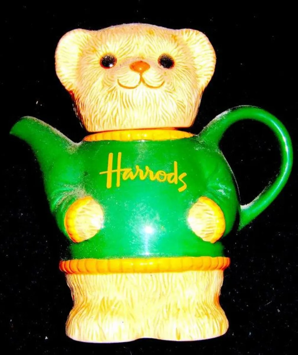 Vintage Harrods Ceramic Teddy Bear Teapot - Image 3