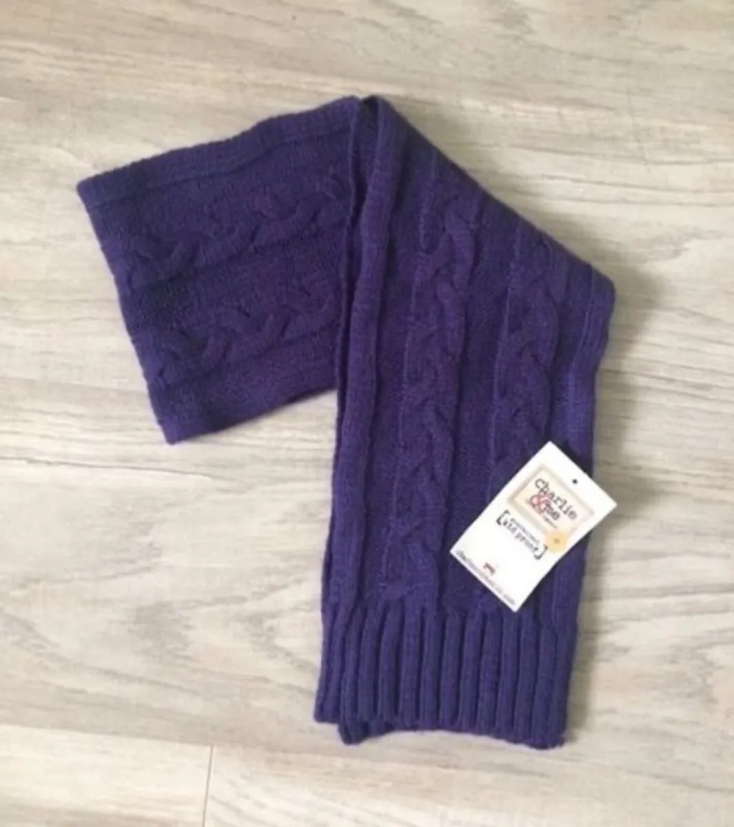 BRAND NEW Charlie and me Kids Scarf (Purple) - Image 2