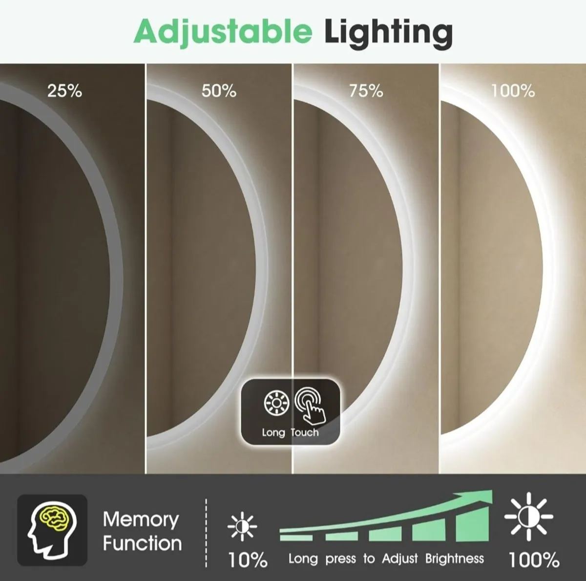 LED Bathroom Mirror - Image 1