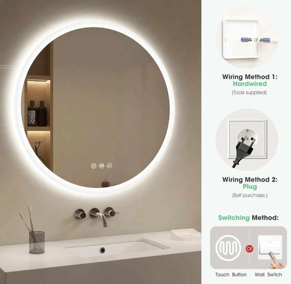 LED Bathroom Mirror - Image 2