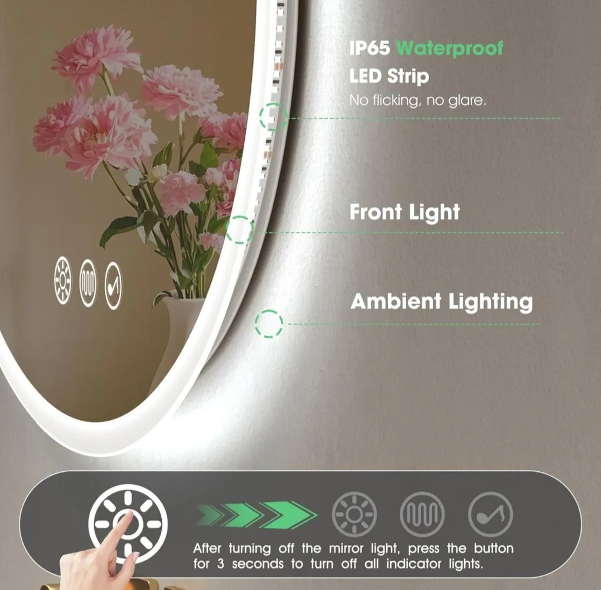 LED Bathroom Mirror - Image 3