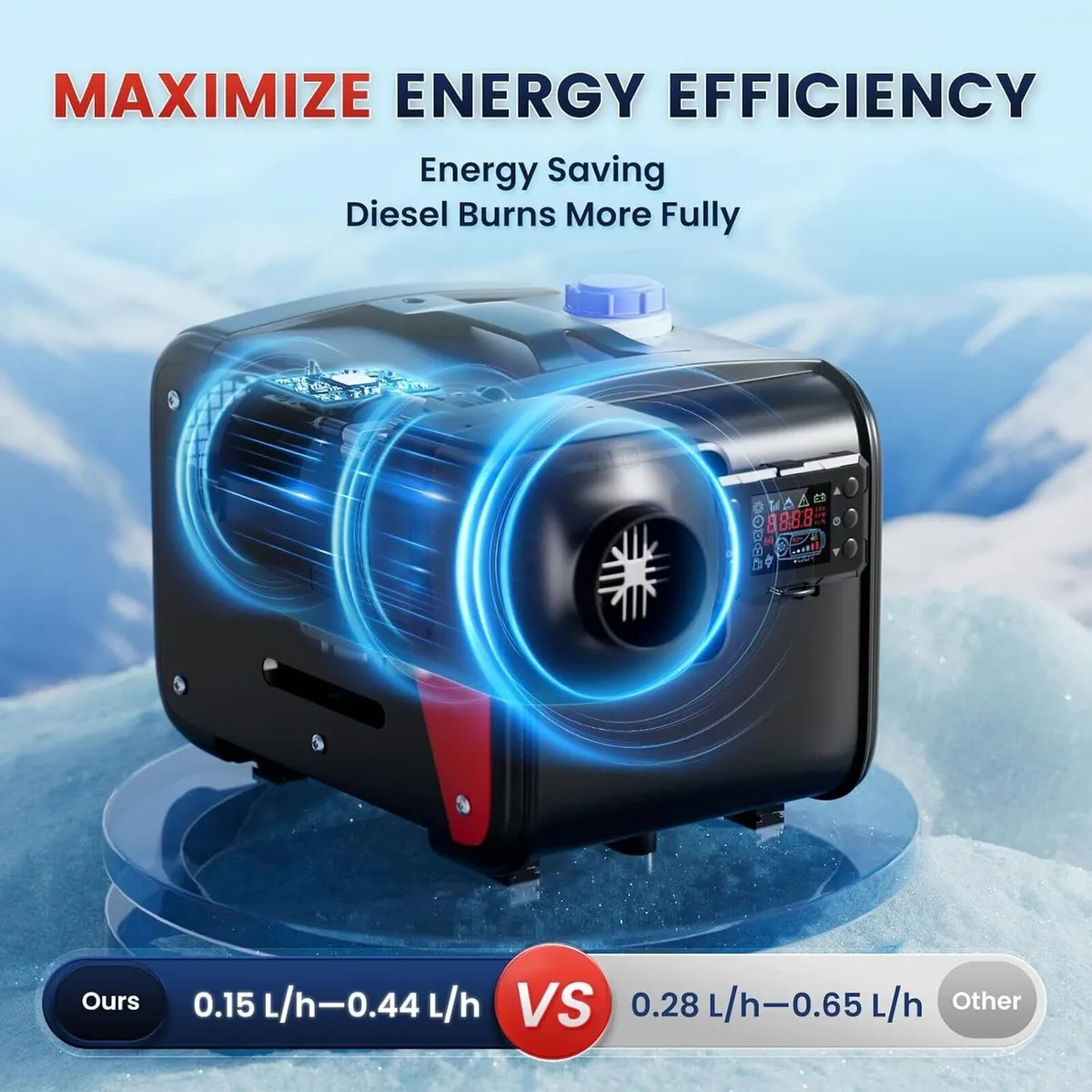 12V 8KW Diesel Heater with LCD Display - Image 4