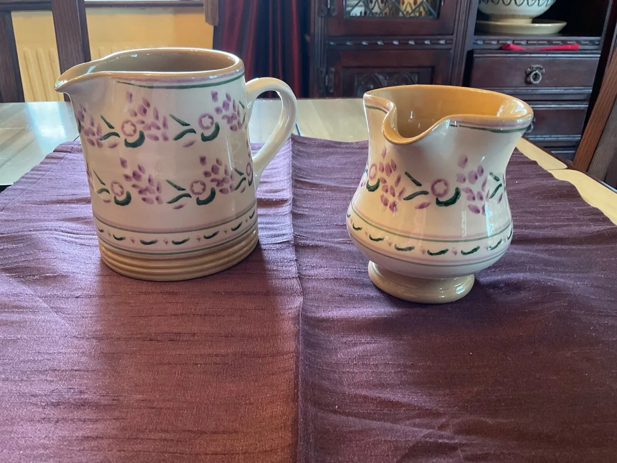 Nicholas Mosse Lavender jugs cylinder and creamer - Image 1