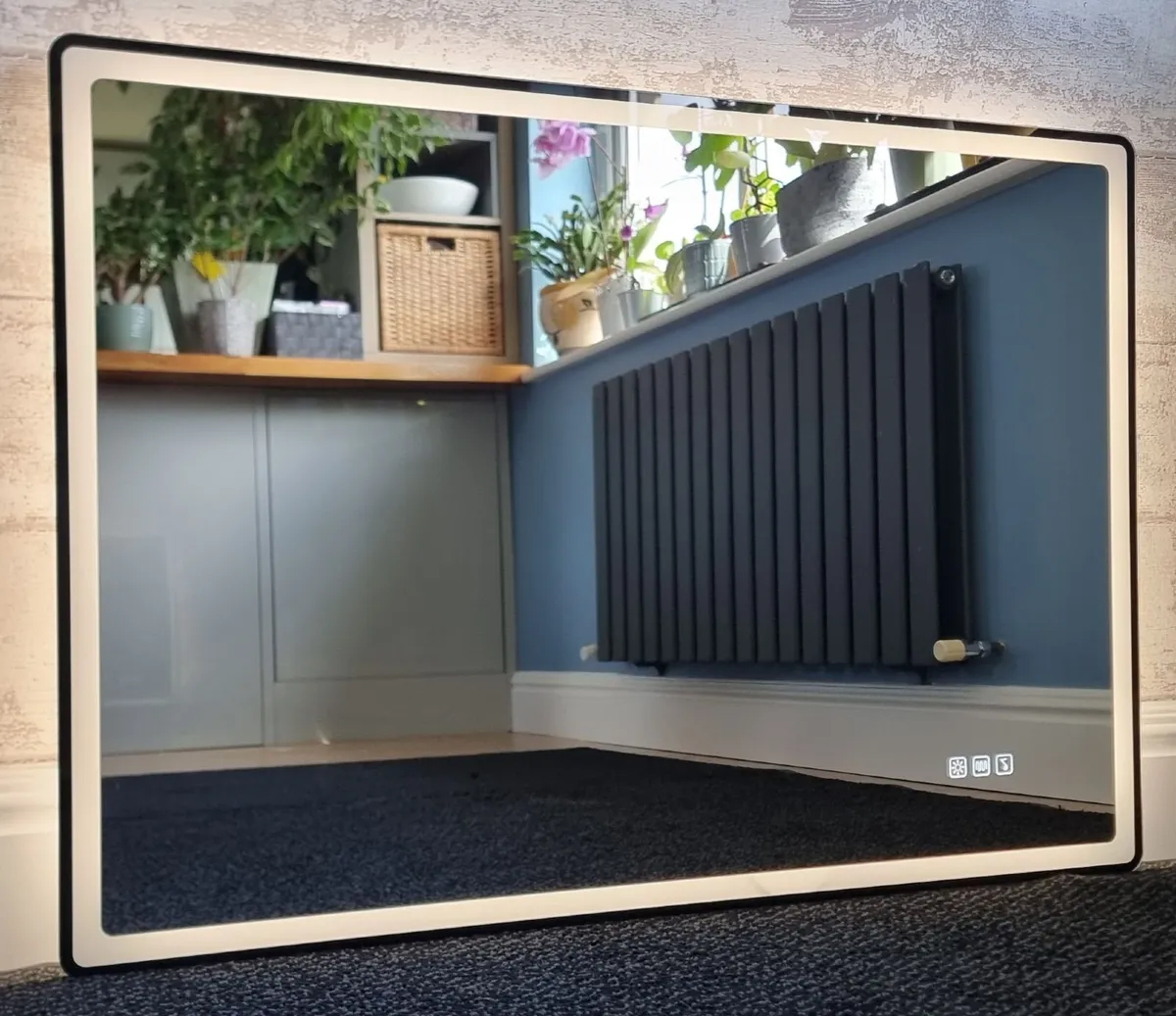 LED Bathroom Mirror 100x70cm Speakers Antifog - Image 4