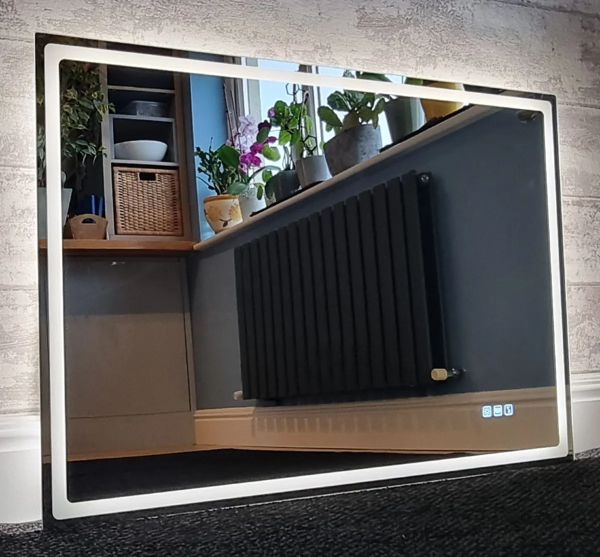 LED Bathroom Mirror Bluetooth Speakers Antifog - Image 3