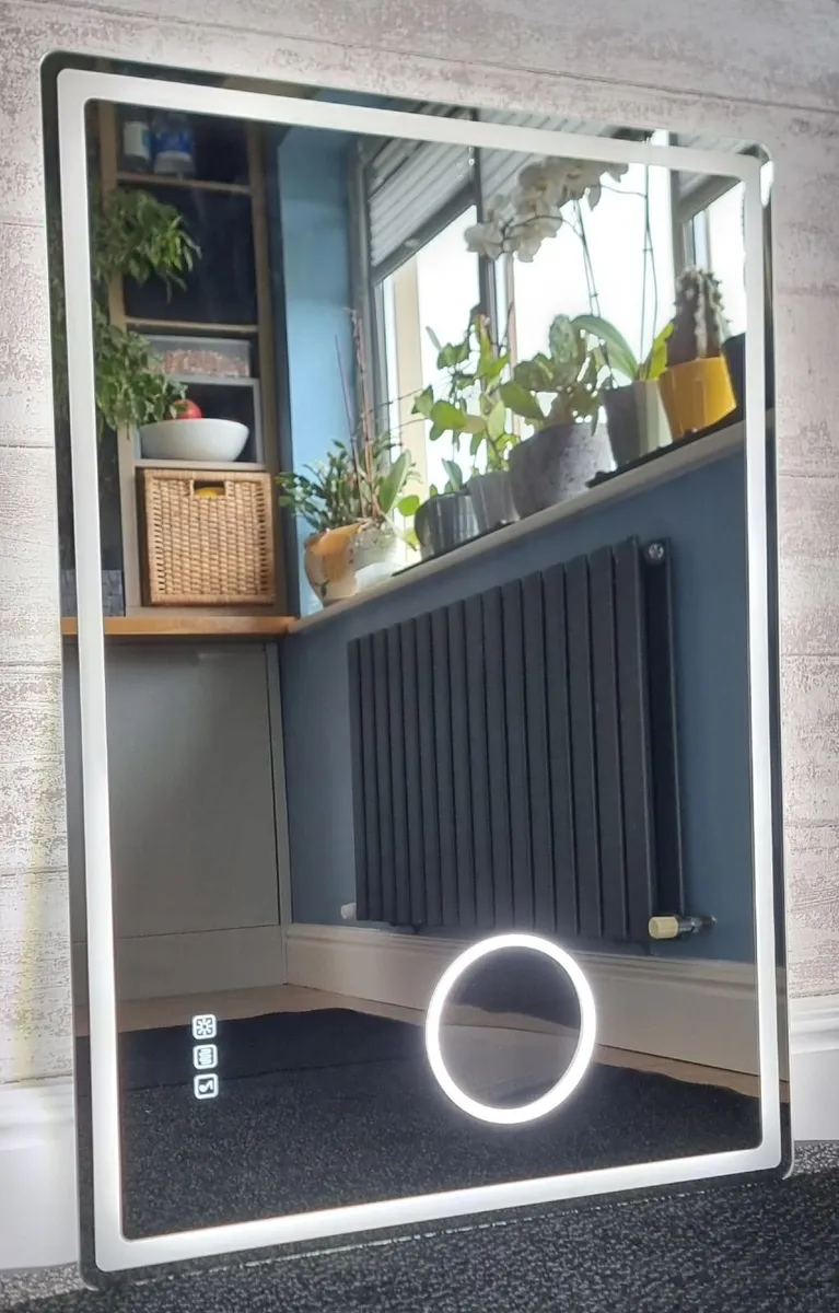 LED Bathroom Mirror 100x70cm Bluetooth Defogger - Image 4