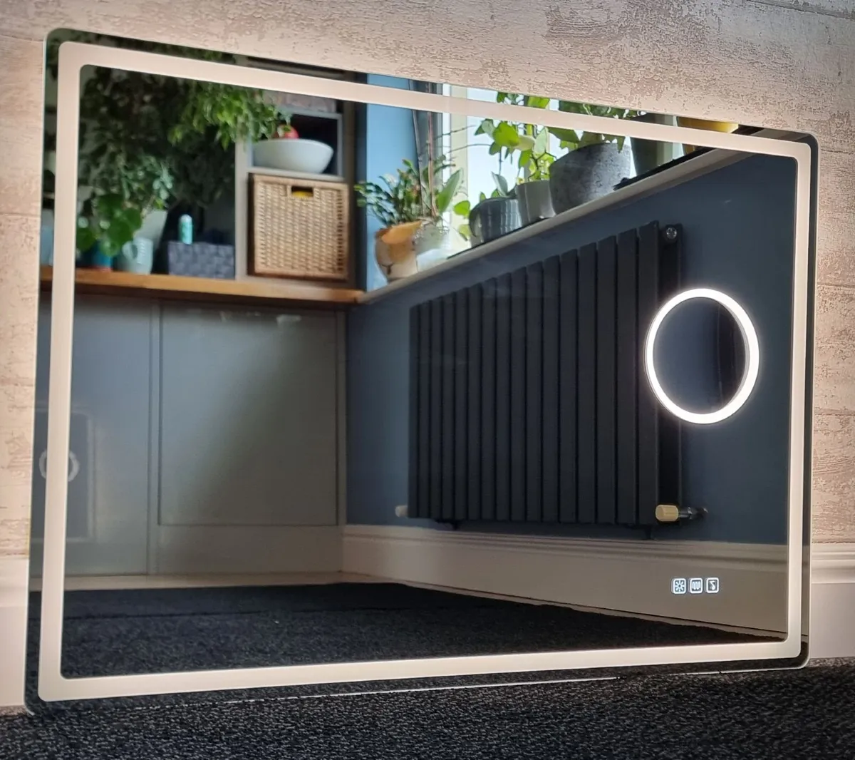 LED Bathroom Mirror 100x70cm Bluetooth Defogger - Image 2
