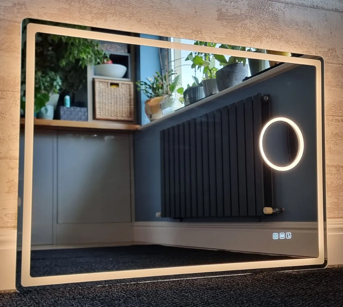 LED Bathroom Mirror 100x70cm Bluetooth Defogger - Image 3