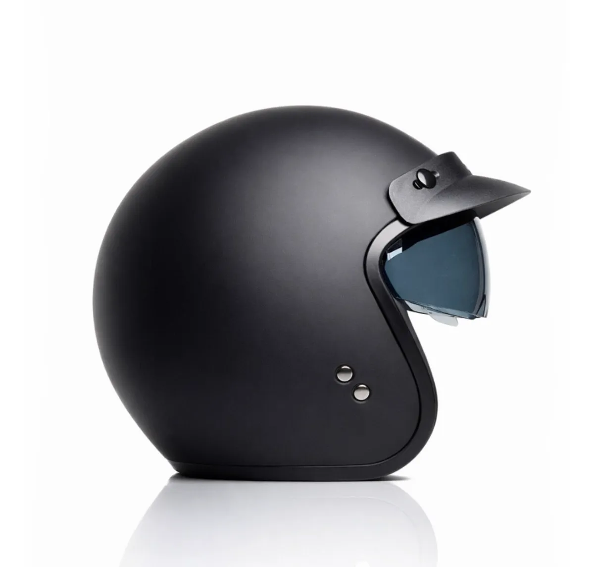 Retro 1/2 face helmets with pull down sun visor - Image 1
