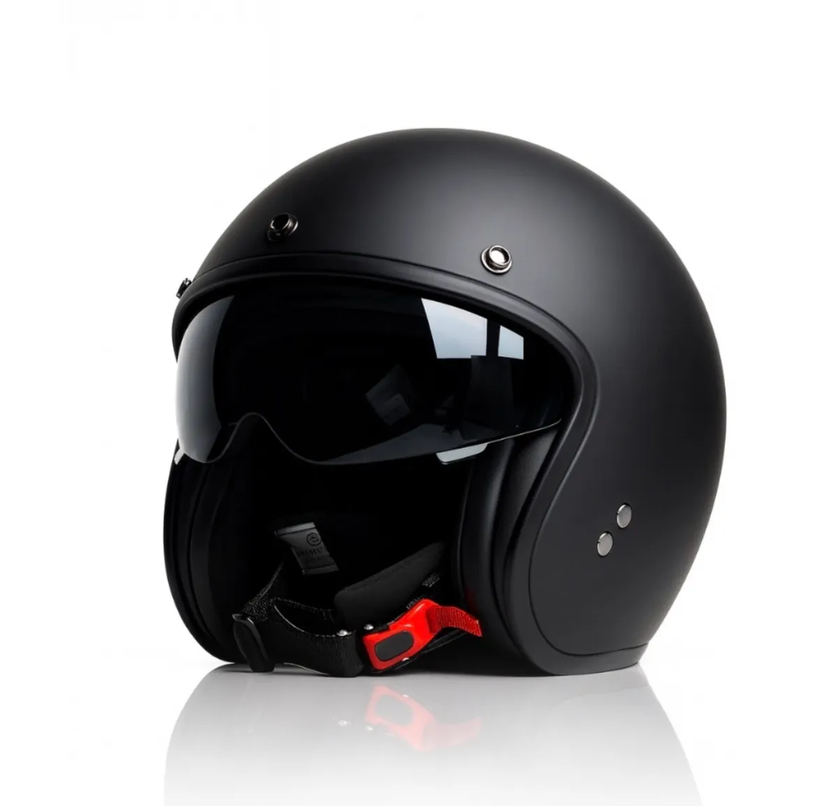 Retro 1/2 face helmets with pull down sun visor - Image 2