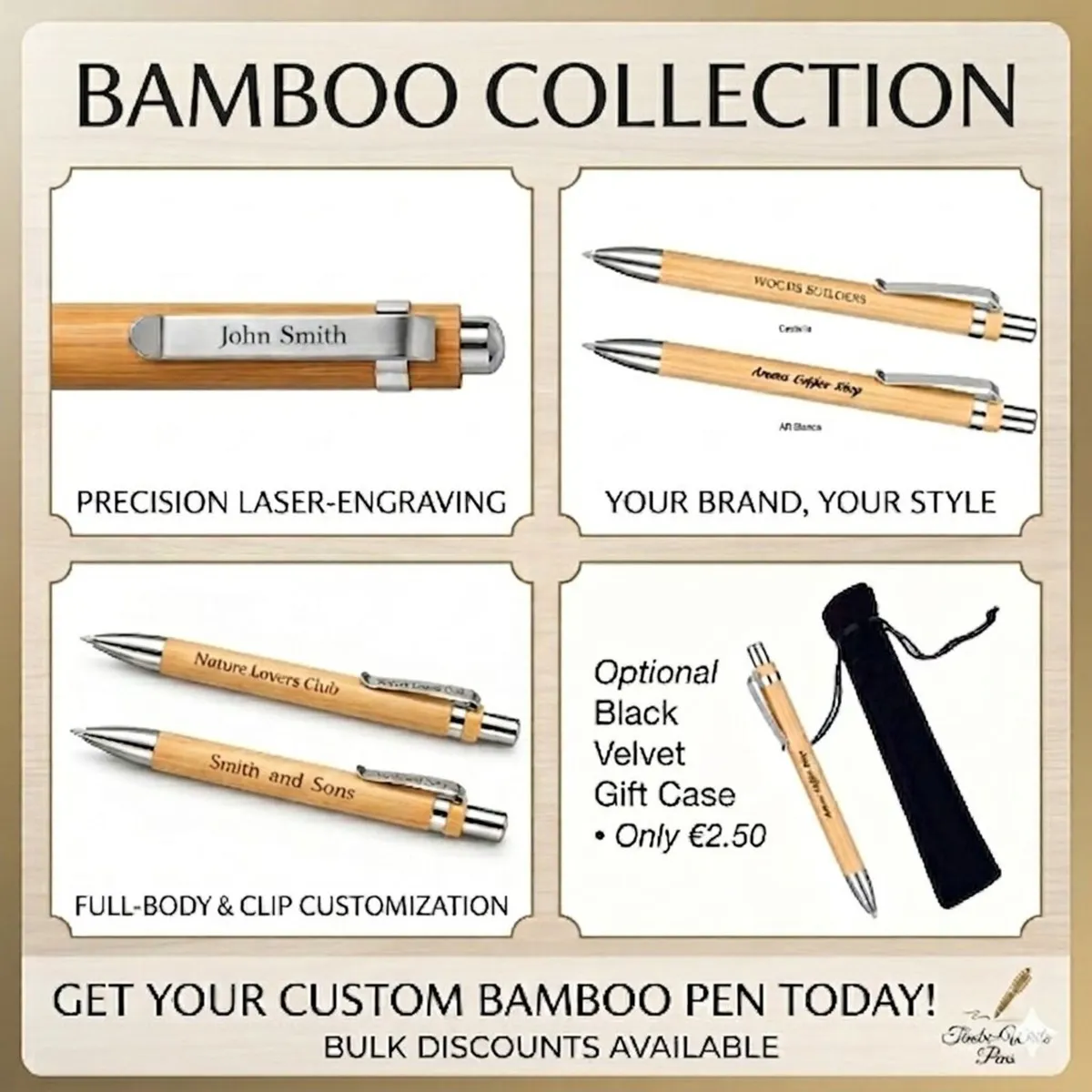 Personalised Ballpoint Pens Laser Engraved - Image 1