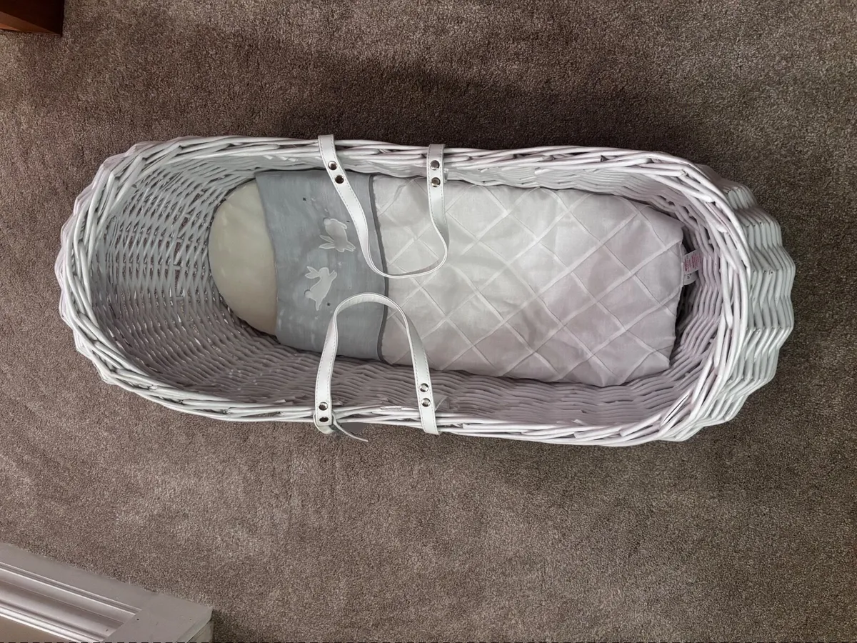 Mamas & Papas Wicker Pod Moses Basket - Image 2