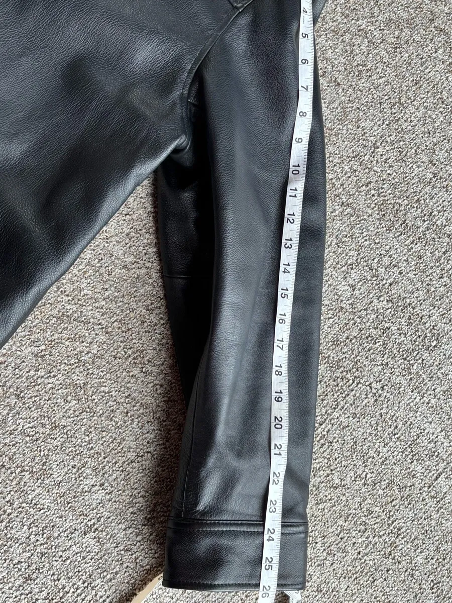Vintage GAP Men’s 3/4 length Leather Jacket - Image 4