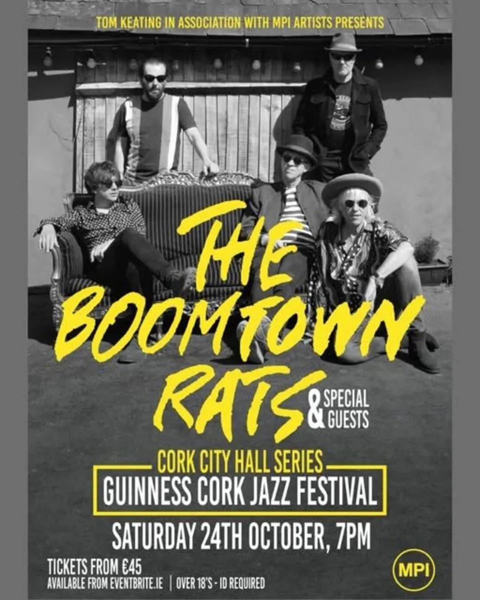 2 X BOOMTOWN RATS BALCONY TICKETS
