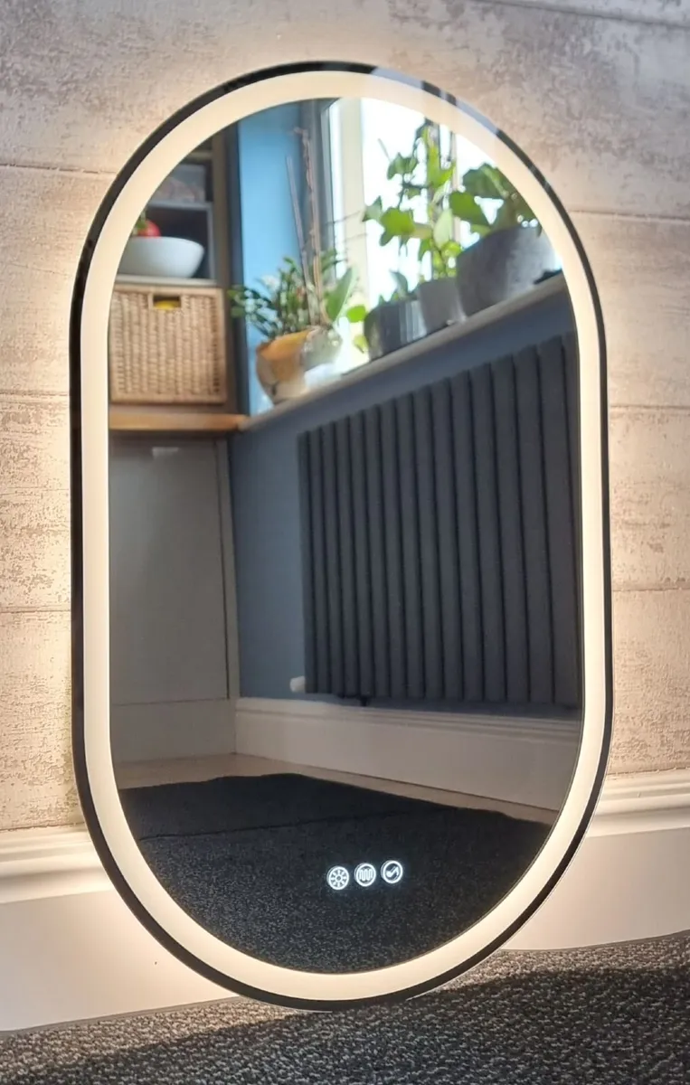 LED Bathroom Mirror 50x80cm Bluetooth Antifog - Image 4