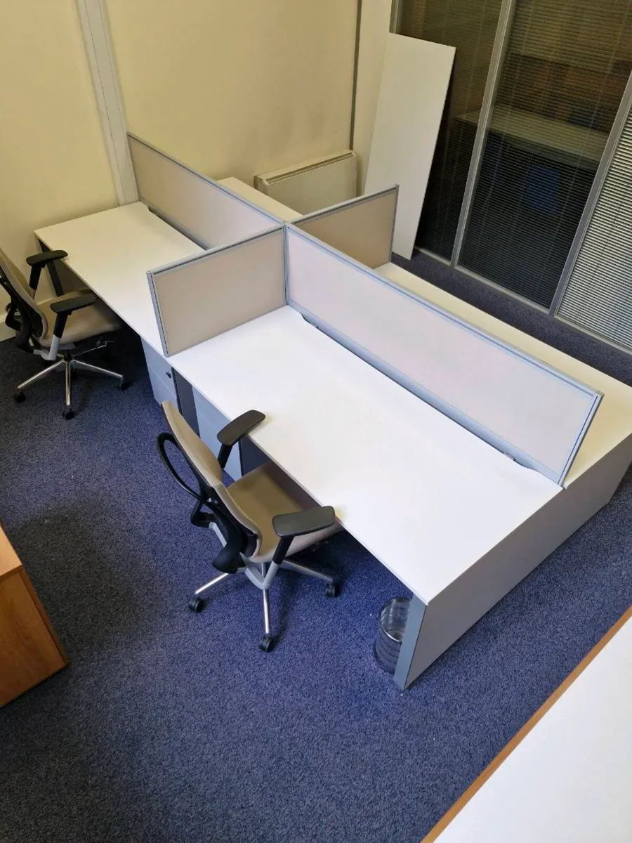 Quad Office Workstation (4 desks) - Image 2