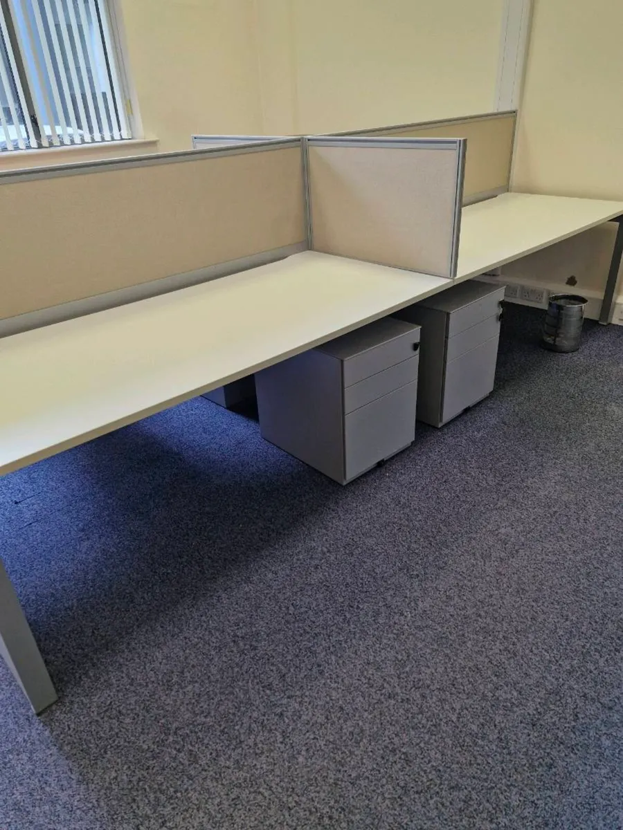 Quad Office Workstation (4 desks) - Image 3